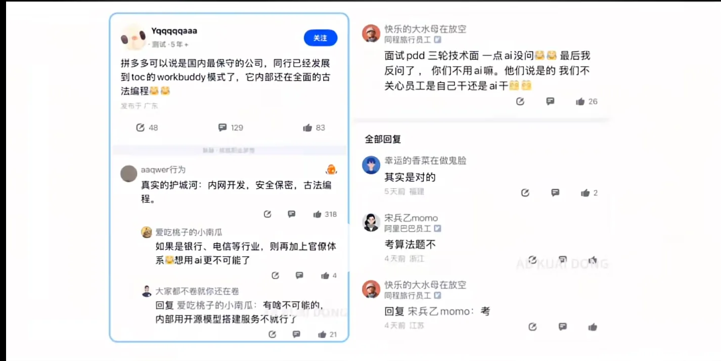 PDD：我们不关心员工是自己干还是ai干
