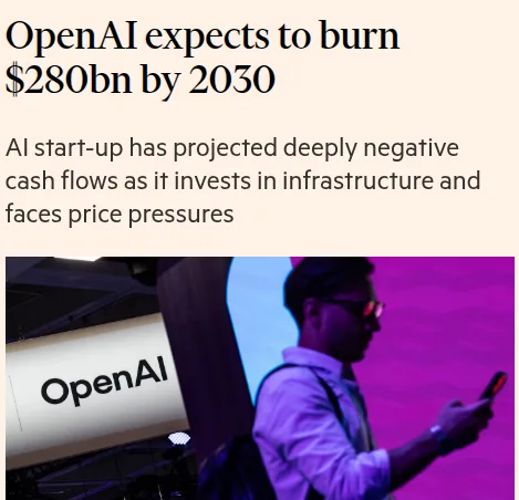 OpenAI 未来五年赚的钱，可能都不够买算力