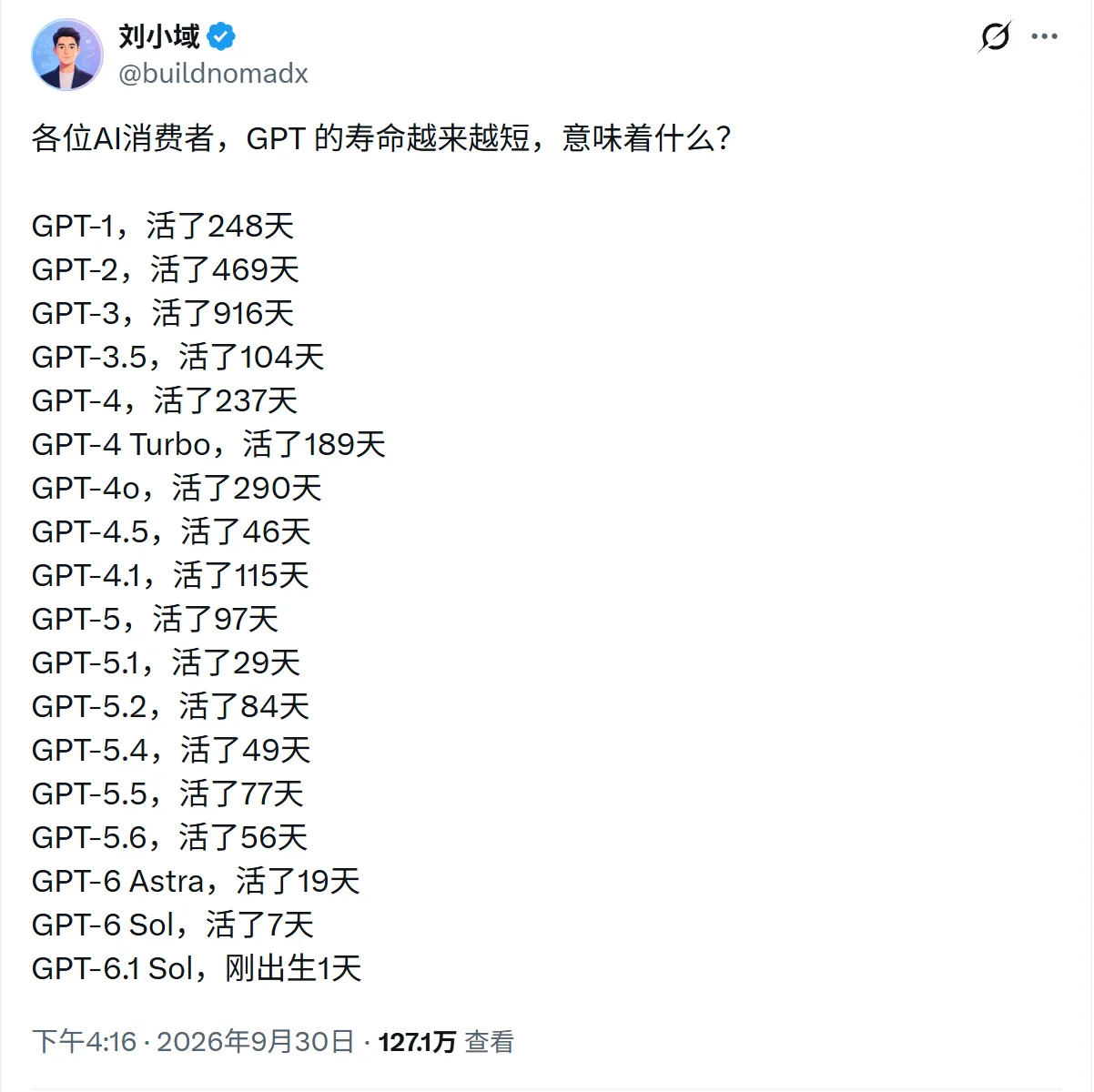 GPT 的寿命越来越短,意味着什么?